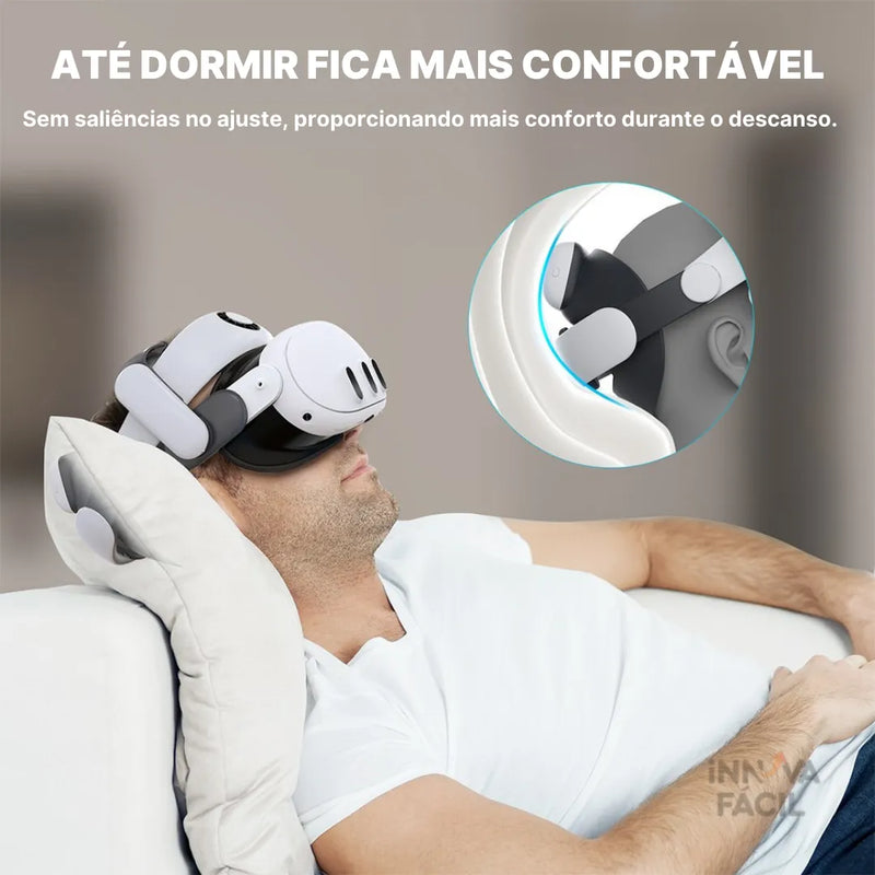 AirCore VR S3PRO Com Bateria 10000mAh Para Meta Quest 3