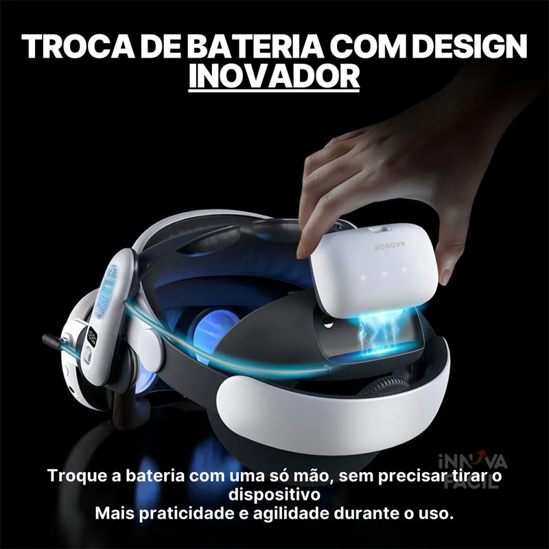AirCore VR S3PRO Com Bateria 10000mAh Para Meta Quest 3
