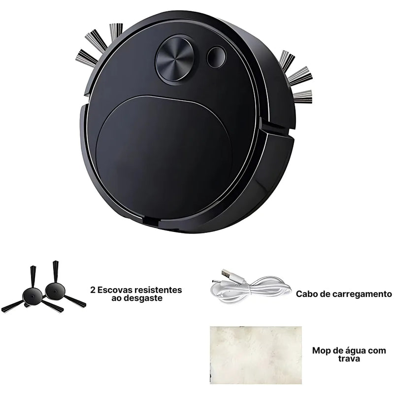 Aspirador Robô Inteligente InnovaClean para Limpeza Doméstica