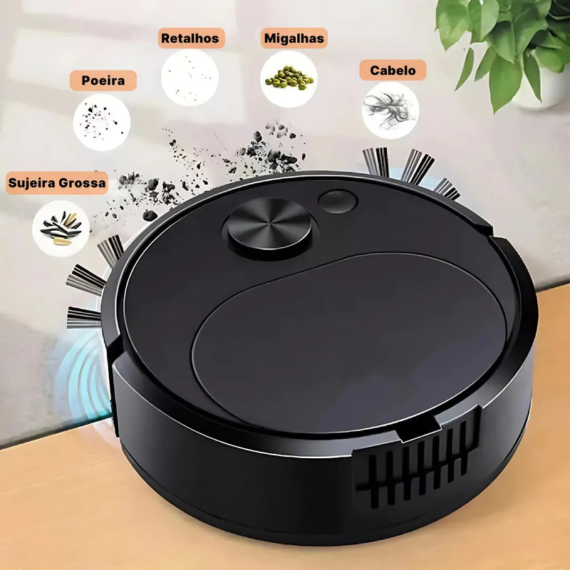 Aspirador Robô Inteligente InnovaClean para Limpeza Doméstica