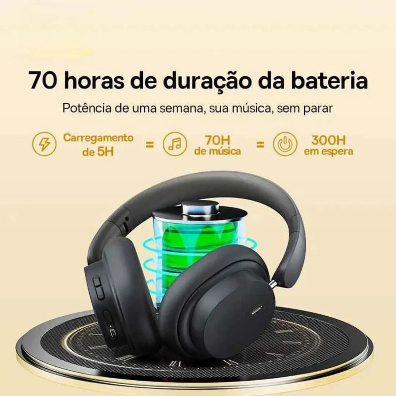 Headphones Bluetooth Over-Ear HarmonyMax – 70h de Bateria
