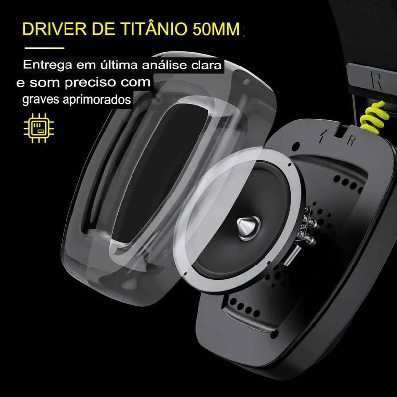 Headset Gamer NUBWO Pro Gamer Wireless + Bluetooth