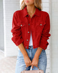 Jaqueta Jeans Feminina em Cores Vibrantes – Versatilidade e Estilo para Todas as Estações